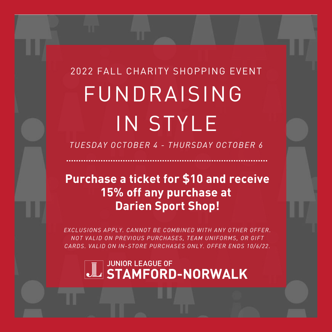 Fall Charity Days at Darien Sport Shop Junior League of StamfordNorwalk